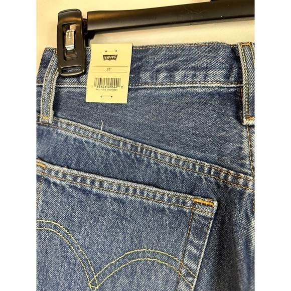 NWT Levi's 501 high rise dark denim Cuffed size 27" - Picture 3 of 5
